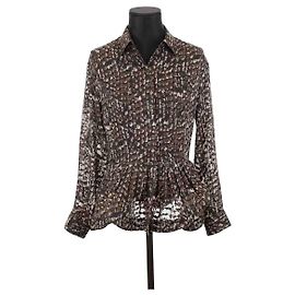 Alaïa Silk wrap blouse Black