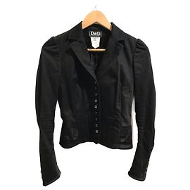 DOLCE & GABBANA Jackets T.IT 38 Cotton Black