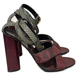 Gucci-GUCCI  Sandals T.it 40 Exotic leathers-Red