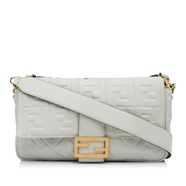 Fendi-FENDI HandbagsLeather-White