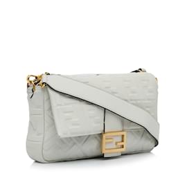 Fendi-FENDI HandbagsLeather-White