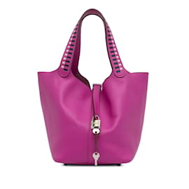 Hermès-HERMES HandtaschenLeder-Pink