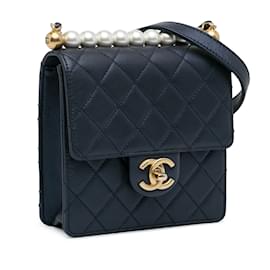 Chanel-CHANEL BolsasCouro-Azul