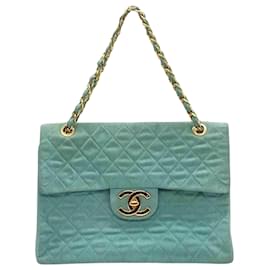 Chanel-Chanel Flap Bag-Azul