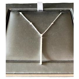 Colar Messika Gatsby em ouro branco e diamantes Branco