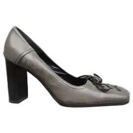 Miu Miu leather pumps grey 37.5 Grey
