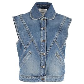 Colete sem mangas Ba&Sh em jeans azul Azul