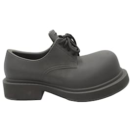 Balenciaga-Balenciaga Steroid Derby Shoes in Black EVA Rubber-Black