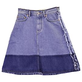 Acne-Saia midi de dois tons Halona da Acne Studios em jeans azul-Azul