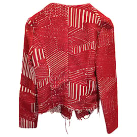 Iro-Iro Mepsie Jacke aus rotem Acryl-Rot