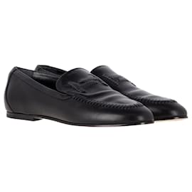 Tod's-Tod's Loafers in Black Leather-Black