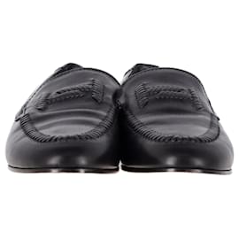 Tod's-Tod's Loafers in Black Leather-Black