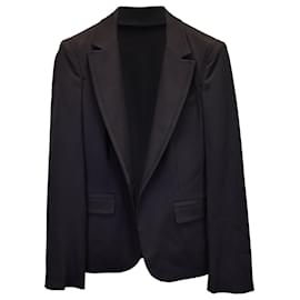 Gucci-Gucci Peaked Lapel Blazer in Black Cotton-Black