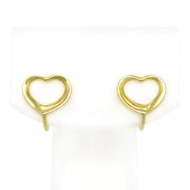 Autre Marque-18K Open Heart Clip On Earrings-Golden