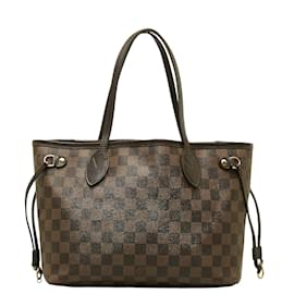 Louis Vuitton-Damier Ebene Neverfull PM N51109-Brown