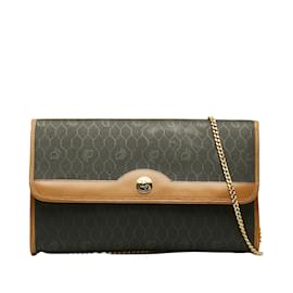 Dior-Honeycomb Chain Shoulder Bag-Black