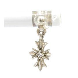 Chrome Hearts Orecchini pendenti con croce in argento Argento