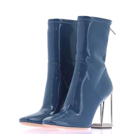 Dior-Botas DIOR T.eu 37 Couro envernizado-Azul