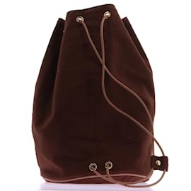 Hermès-HERMES  Backpacks T.  cotton-Brown