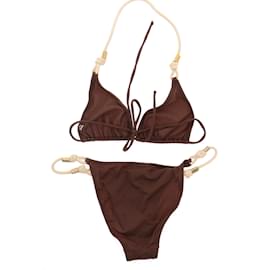 Dolce & Gabbana-DOLCE & GABBANA Maillots de bain T.US 4 polyestyer-Marron