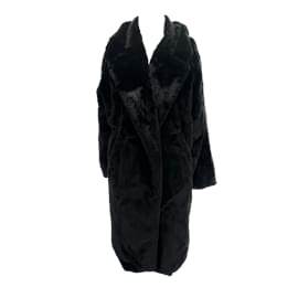 Yves Salomon-ALO  Coats T.International S Faux fur-Black