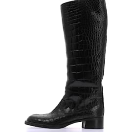 Prada-PRADA  Boots T.eu 37 Exotic leathers-Black
