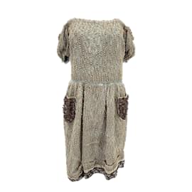 Prada-PRADA  Dresses T.it 40 silk-Beige