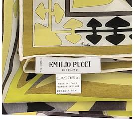 Emilio Pucci-EMILIO PUCCI Foulards T.  silk-Jaune