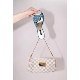 Louis Vuitton-cream 2011 Damier Azur Eva bag-Cream