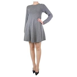 Khaite-Grey cashmere flared dress - size S-Grey