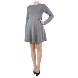 Khaite Vestido evasé de cachemira gris - talla S Gris