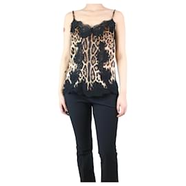 Dolce & Gabbana-Animal Print sleeveless leopard print top - size UK 12-Other