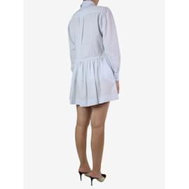 Alexa Chung-Blue striped cotton dress - size UK 8-Blue