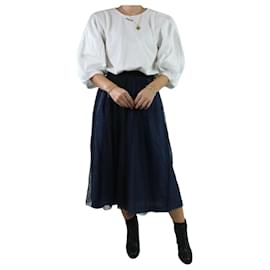 Autre Marque-Blue mesh skirt - size UK 12-Other