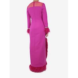 Autre Marque-Magenta pink sparkly bejewelled dress - size UK 10-Purple