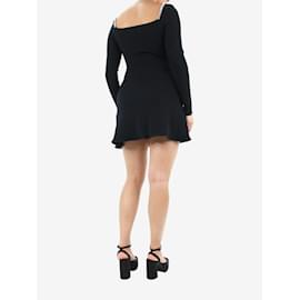 Felicia Fishnet Mini Dress - Black