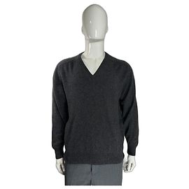 Pringle Of Scotland Kaschmir Pullover mit V-Ausschnitt Grau Grau