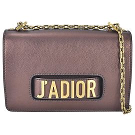 Dior Brown Medium J'Adior Corrente Flap Marrom Bronze