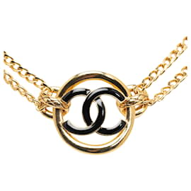 Chanel-Tour de cou chaîne doublé CC doré Chanel-Doré