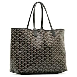 Goyard-Goyard Black Goyardine Saint Louis PM-Black