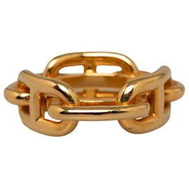 Hermès-Anello per sciarpa Hermes in regata dorata-D'oro