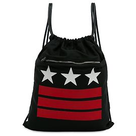 Mochila con cordón de nailon negro de Givenchy Negro