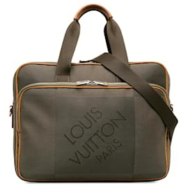 Louis Vuitton-Louis Vuitton Marrom Damier Geant Associe GM-Marrom