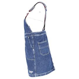 Tommy Hilfiger-Tommy Hilfiger Robe salopette en jean pour femme en coton bleu-Bleu