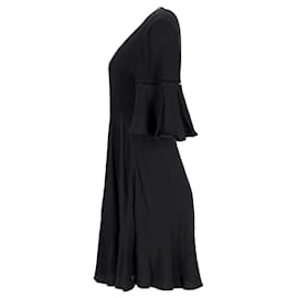 Tommy Hilfiger-Mini-robe à manches cloche pour femme-Noir