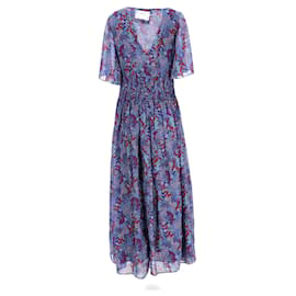Tommy Hilfiger-Tommy Hilfiger Womens Floral Festival Maxi Dress in Blue Polyester-Blue