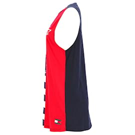 Tommy Hilfiger-Womens Organic Cotton Colour Blocked Vest Dress-Multiple colors