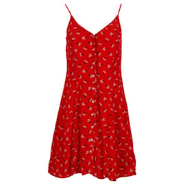 Tommy Hilfiger-Vestido de tirantes con estampado floral para mujer-Roja
