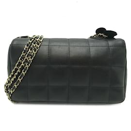 Chanel-Extra Mini Square Quilt Flap Bag-Black