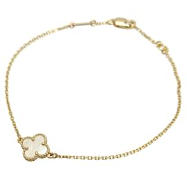 Van Cleef & Arpels-18K Süßes Alhambra-Armband aus Perlmutt-Golden